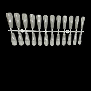 Uña press on coffin transparente *240 pcs