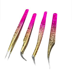 Kit pinzas pestañas degrade *4pcs